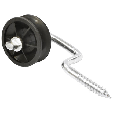 Black insulator with slot fi 6.9mm 107x54mm electric fence Thor