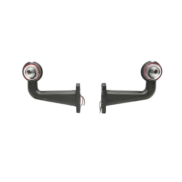 Side marker lights with LED 24V, red-white, elastic PVC /set