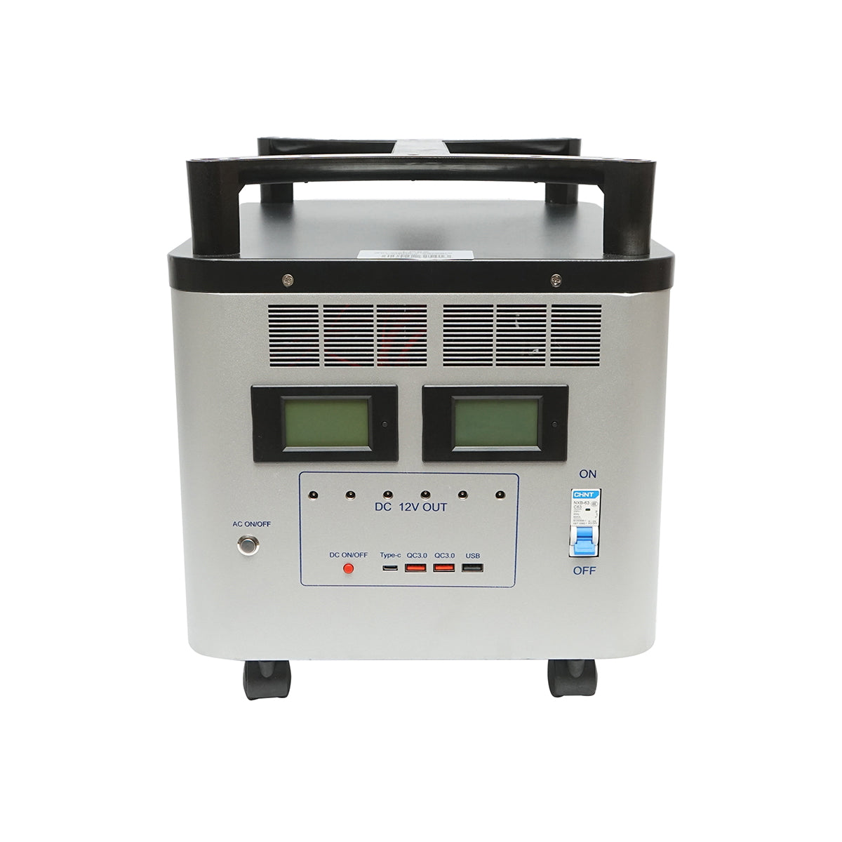 Portable station 2000W with LifePO4 battery 2016Wh, 2 LED bulbs 3W and 200W solar panel