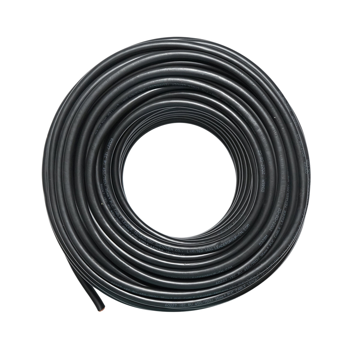 1x35mm power cable with stranded copper for battery, welding RV-K 450/750V roll 5m Breckner Germany