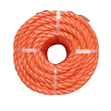 8mm x 25m twisted PP rope, orange Breckner Germany