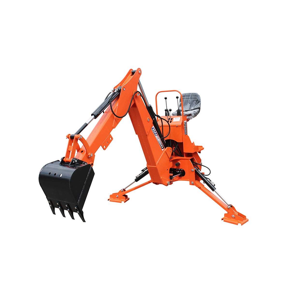 Excavator arm for tractor 35-65HP, 180-degree rotation, excavation depth 2.74m Breckner Germany