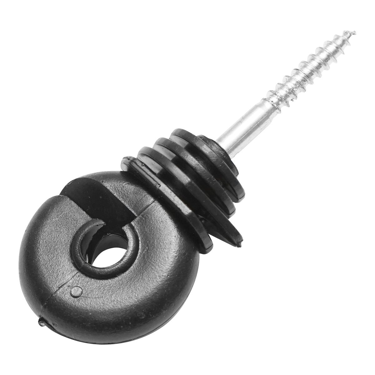 Compact black isolator fi 5.6mm 87x37mm electric fence Breckner Germany