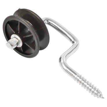 Black isolator with a slot of 6.9mm 107x54mm electric fence Breckner Germany