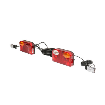 Universal trailer lamps with 7 functions, reflectors, wiring and 13P 12V socket Breckner Germany
