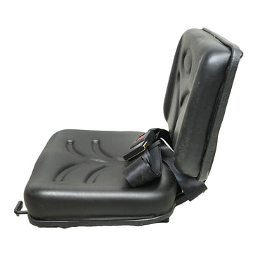 Universal seat with belt for agricultural or industrial machines, forklift