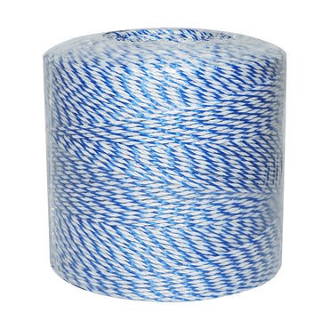 Blue-white wire roll 3mm 3x0.2mm SS, 1000m electric fence, resistance 7.8 Ohm Bourget