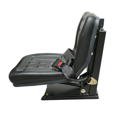 Universal seat with belt for agricultural or industrial machines, forklift