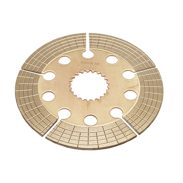 Brake disc with an outer diameter of 225mm, inner diameter of 59/53.7mm and 22 grooves for Ford tractor 83956599.