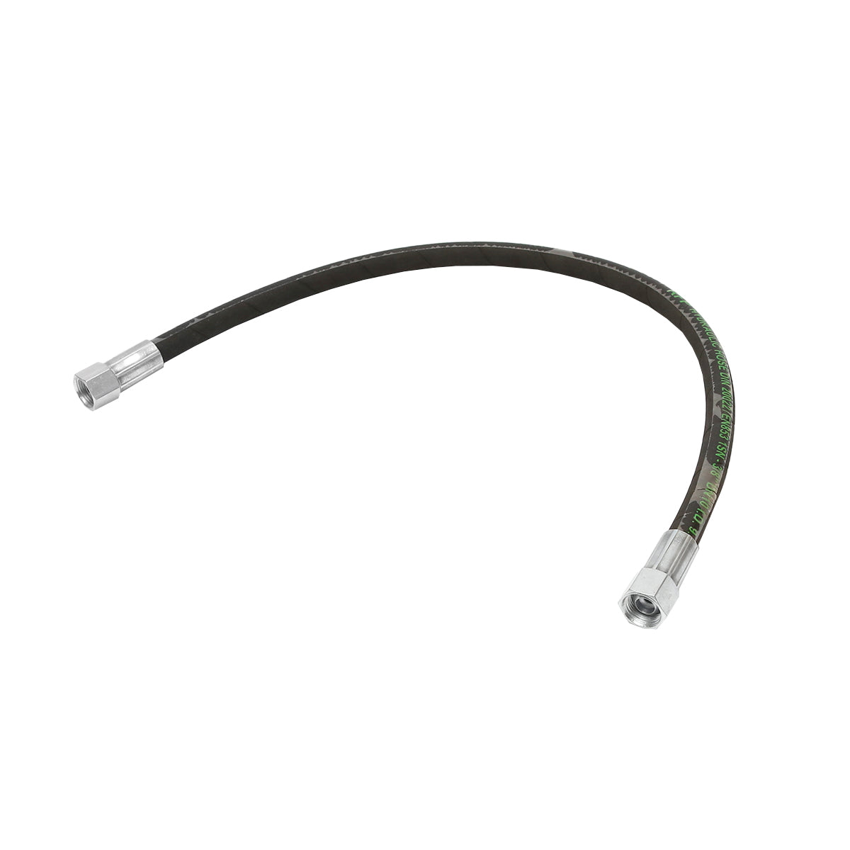 2SN pressure hose DN10 certified with hydraulically fixed ends L=800mm M20