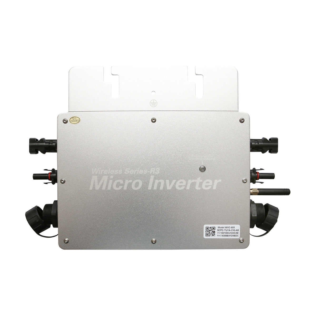 Microinverter for photovoltaic solar panels 800W, 230V, WiFi, IP65, MPPT