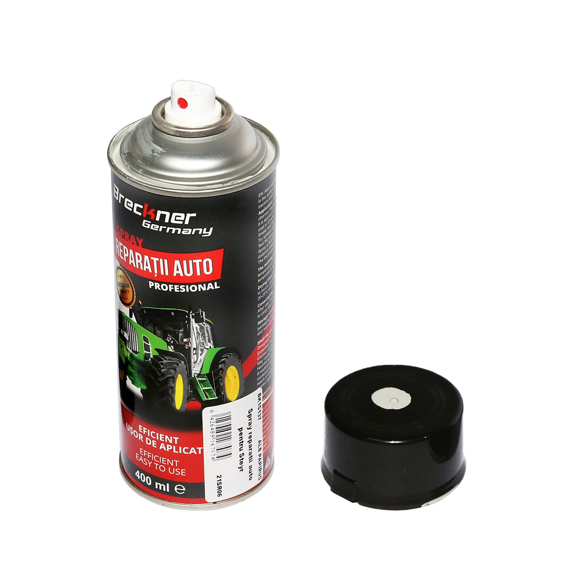 White paper spray paint for car repairs, type Steyr Breckner Germany.