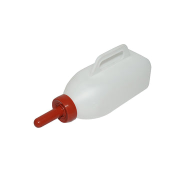 Plastic bottle drinker with teat 2 L for calves Breckner Germany
