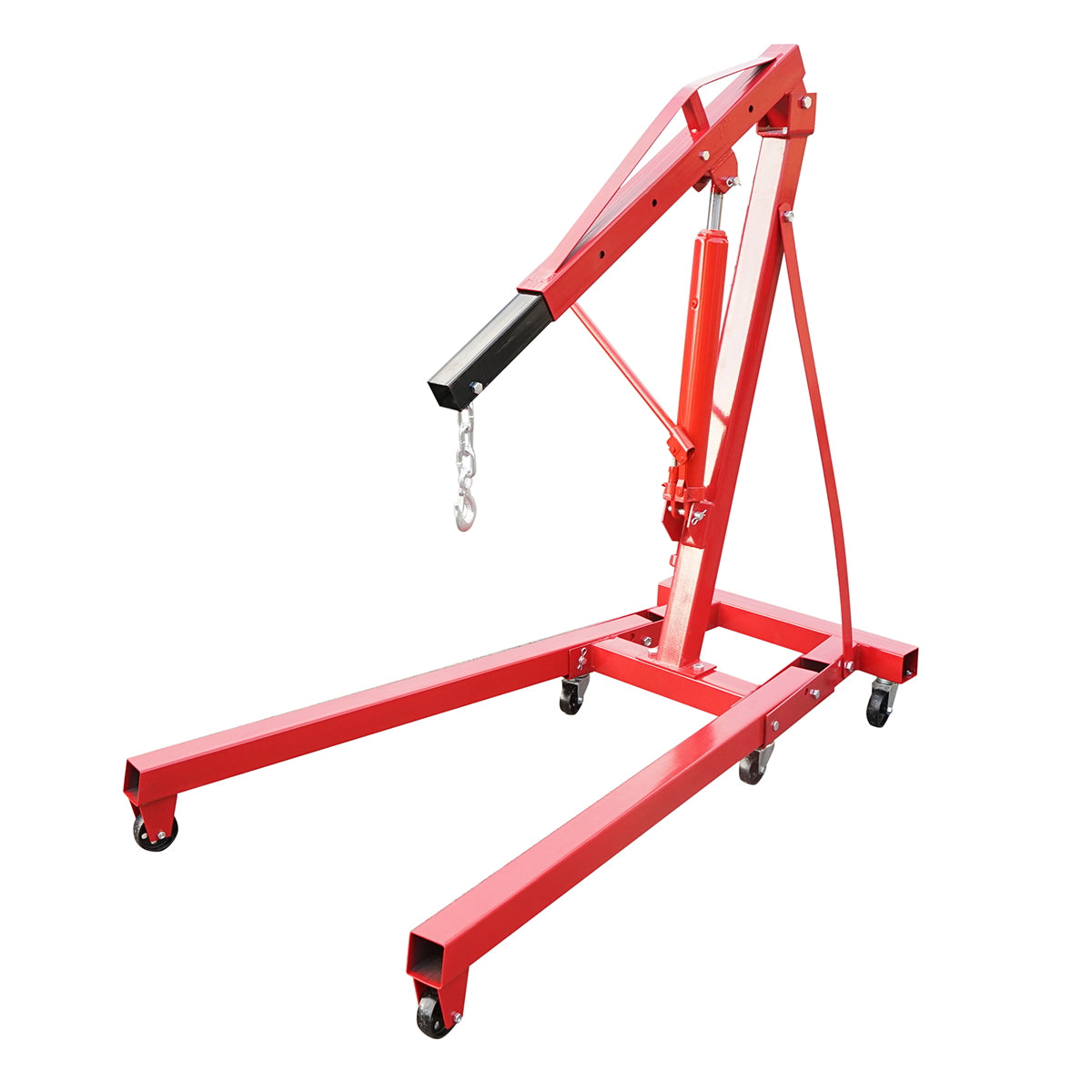 Folding hydraulic crane type giraffe for workshop 2T