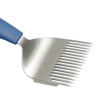 Beehive uncapping fork made of stainless steel with a plastic handle 190mm