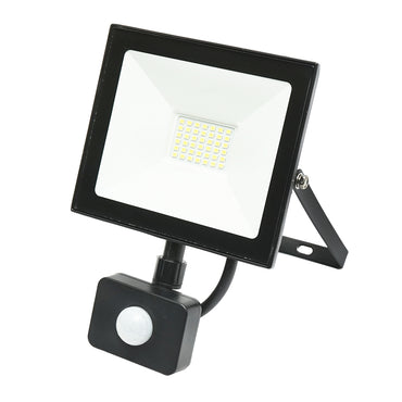 30W LED projector, 2700lm, 6400K, IP44 power supply 220V-240V with motion sensor Breckner Germany