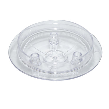 Transparent lid with skirt for 30L drum 3 outlets for cow milking machine Breckner Germany