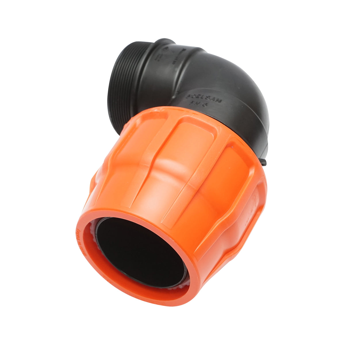 Cot Layflat with Dutch D75x75mm with internal thread, PN6 Poelsan