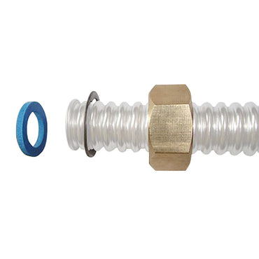 Simple connection set DN25-1.1/4 for flexible, corrugated stainless steel pipe