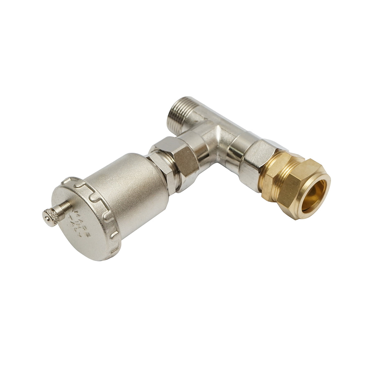 Automatic air vent set with T 3/4 for residential solar installations max 180 degrees C