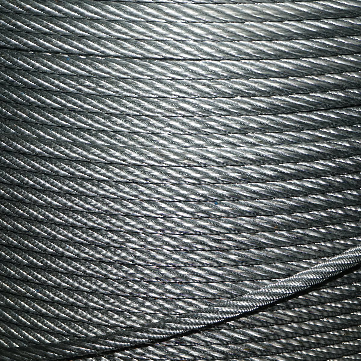 Steel winch cable 6x25 with a 13mm metal core, 1000m/roll