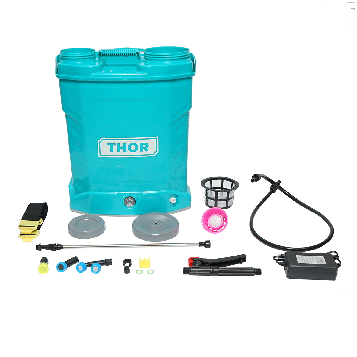 Electric sprayer pump, 20L tank, 12V/8Ah battery, 4 nozzles, flow rate 4 l/min, pressure 6.8 bar THOR
