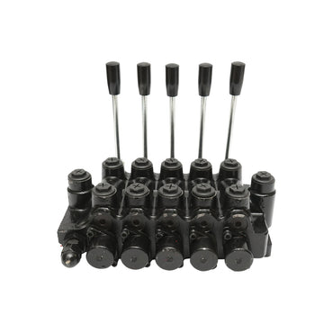 Hydraulic distributor with 5 ways with levers