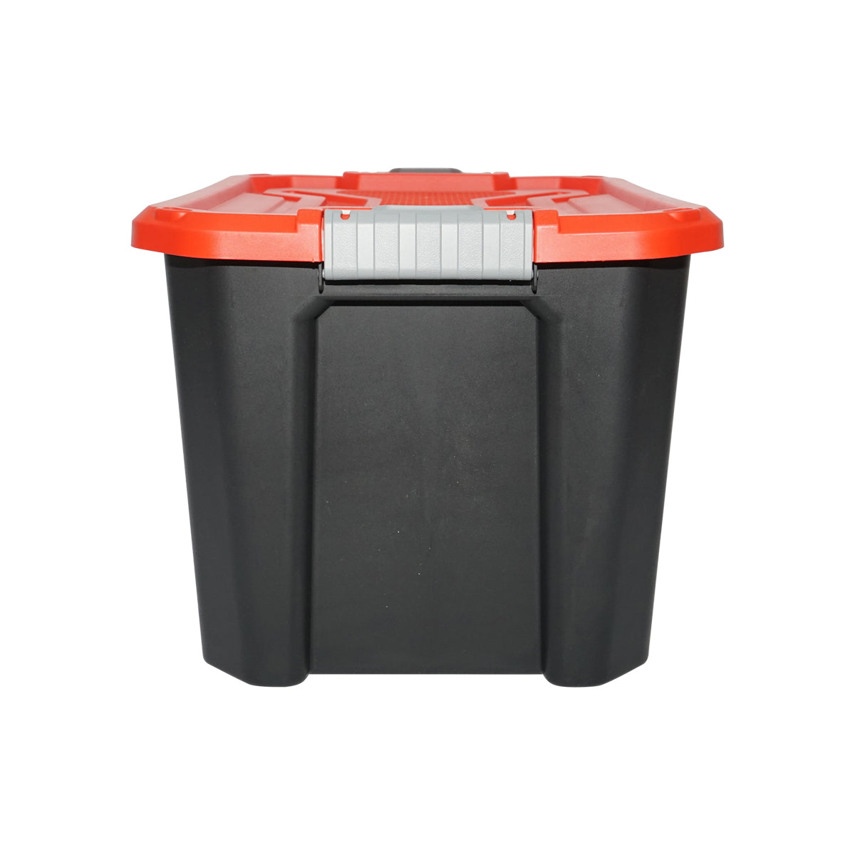 Box, heavy duty storage box 40L with lid, red 490x380x200mm Breckner Germany