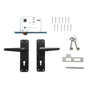 Black sliding door frog, 57x100x60mm