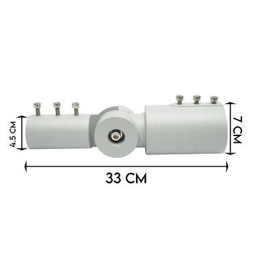 Adjustable street lamp adapter 0-90°
