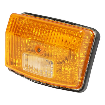 White-yellow rectangular front signal lamp for New Holland, Fiat, and UTB U-445