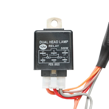 Universal relay electrical installation for 12V lights