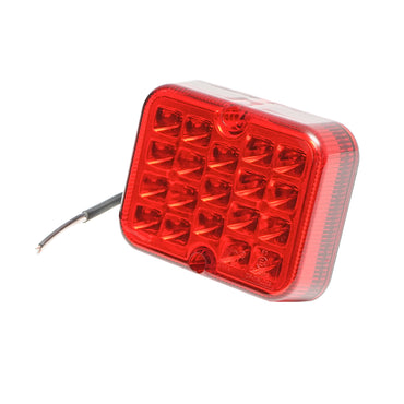 Red fog lamp with LED E-mark 101x81x29mm IP67
