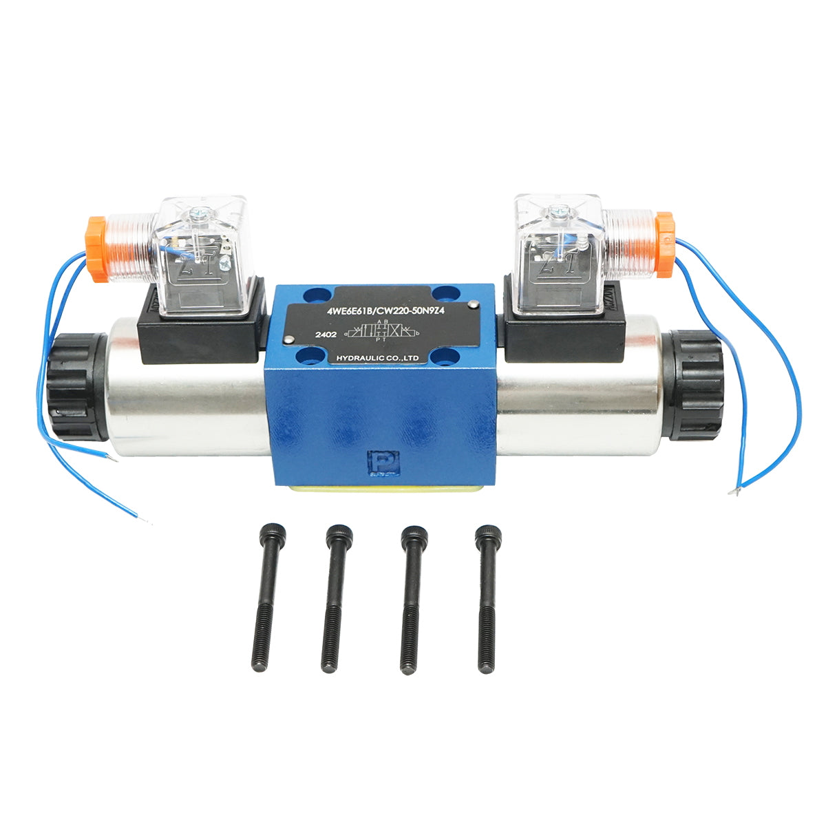 AC220V directional solenoid valve for 6 ways flow control hydraulic installations HDQX2206E 4WE6E61B CW220-50N9Z4