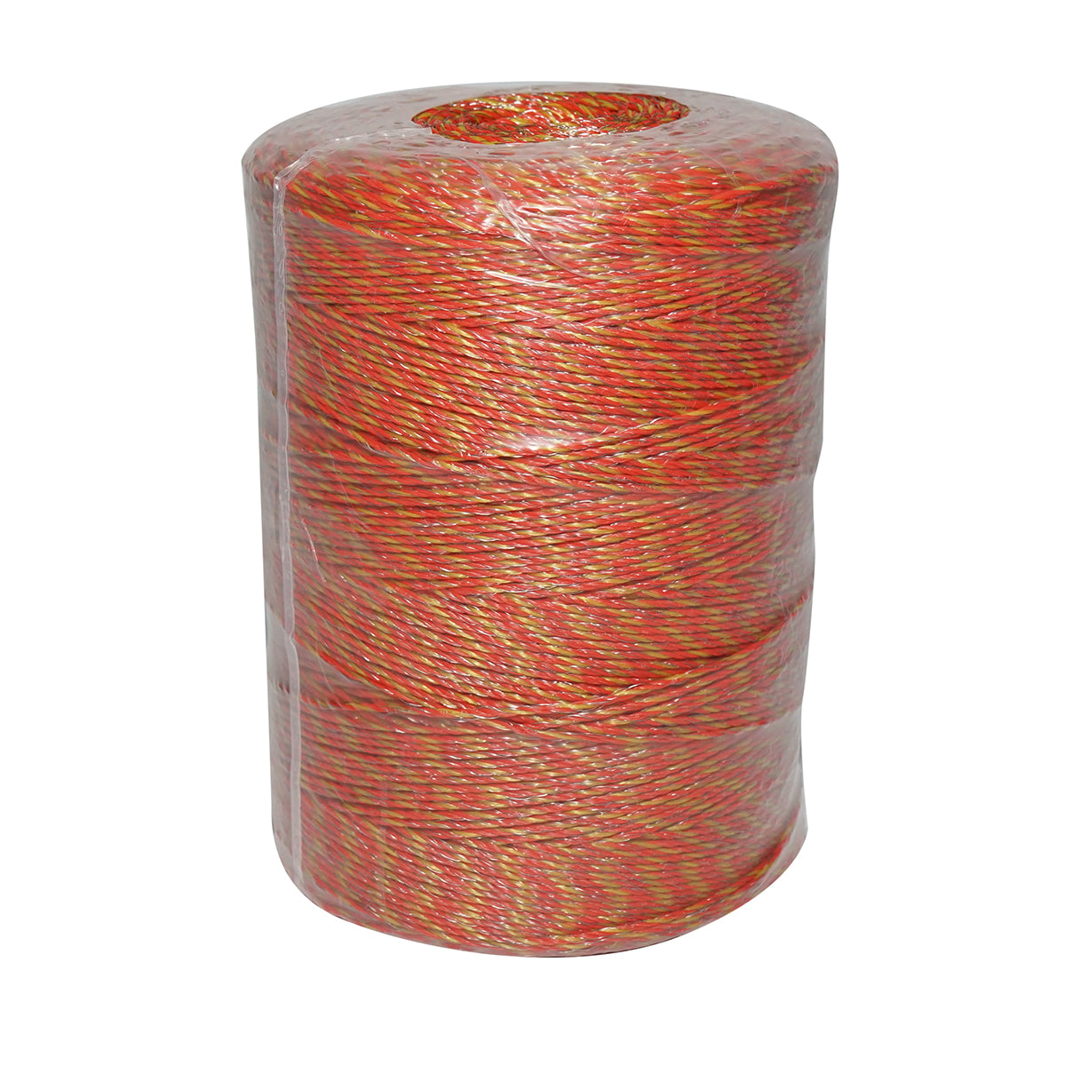 Yellow-red wire roll 2mm, 6x0.15mm stainless steel, 5.5 Ohm/m, 1000m electric fence Breckner Germany
