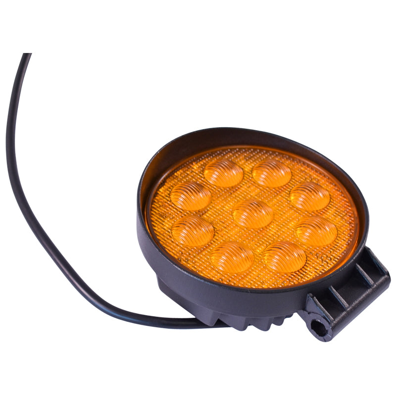Fog light lamp with 9 LEDs 10-30V 27W - beam angle 60 degrees flood type