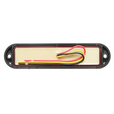 LED side marker lamp 12-24V, red 4 functions 155x37mm, black frame Breckner Germany