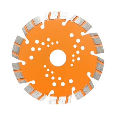 Diamond disc 125x22.23mm, 10mm segment with turbo segments for cutting reinforced concrete, hard stone, paving slabs, Breckner Germany