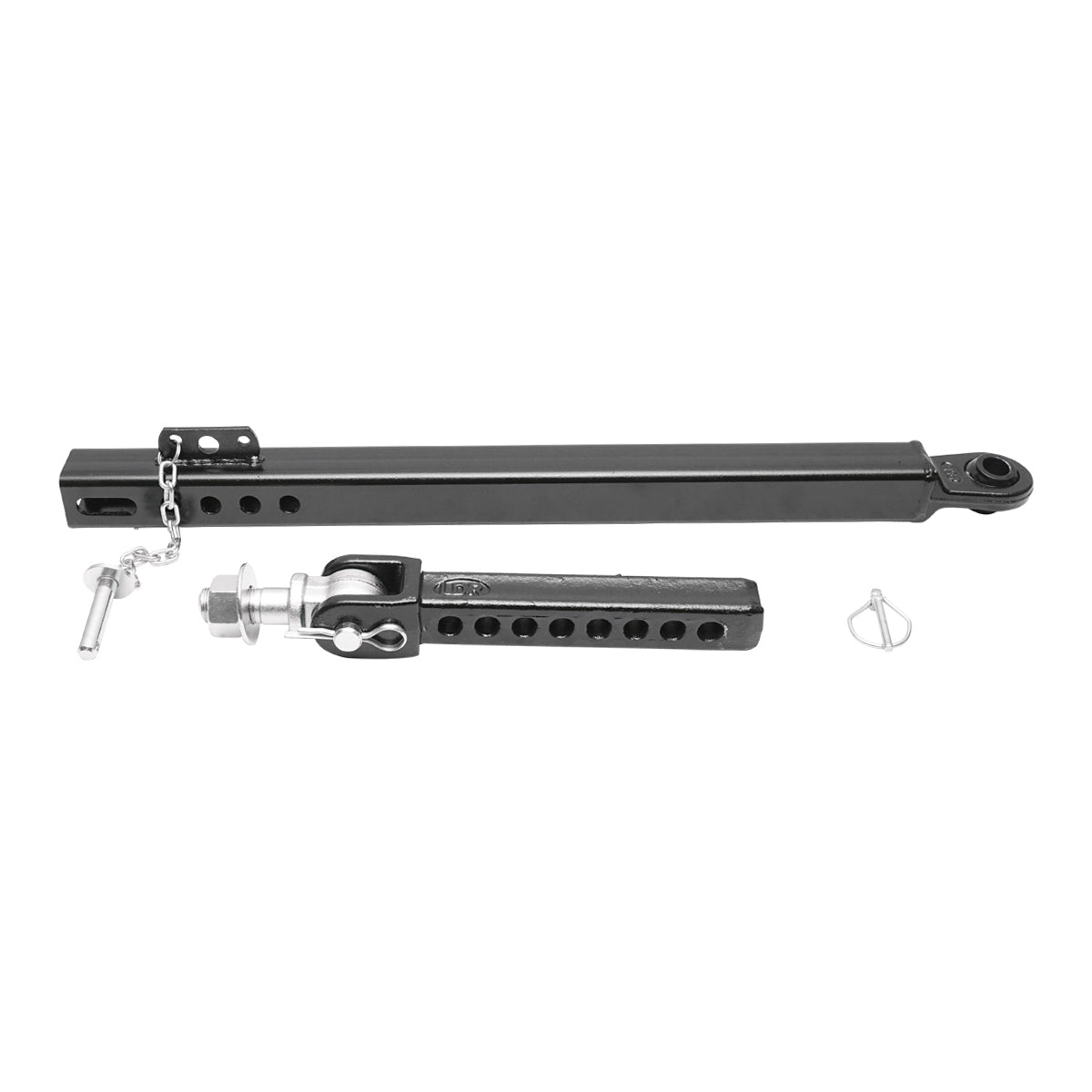 Telescopic stabilizer lateral tie rod for Massey Ferguson