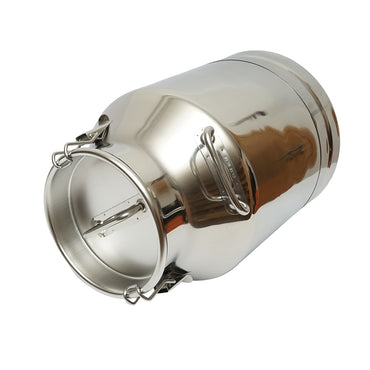 Stainless steel milk can with lid 30L cow milking machine Breckner Germany