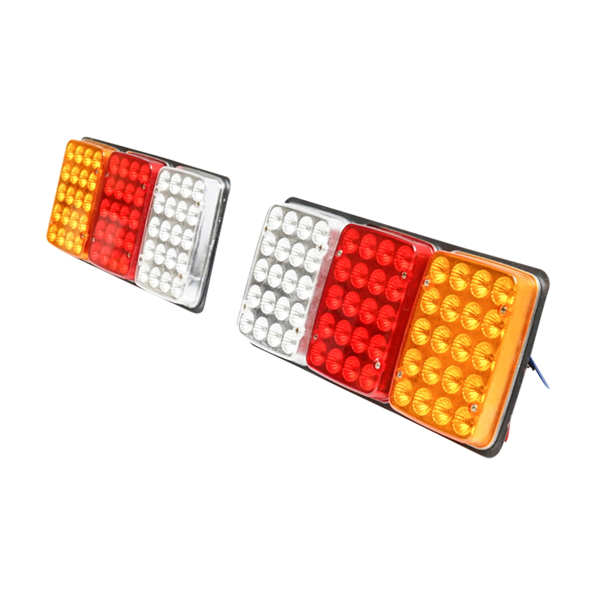 LED rear stop lights with 3 functions 12V - 24V. 330x140mm. Breckner Germany