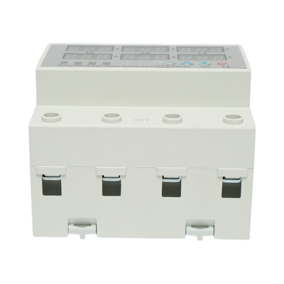 Digital relay safety 4P 63A 300V. three-phase for undervoltage and overvoltage monitoring and protection Suntree