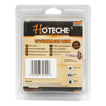 Chain saw chain 325 pitch, 72 links, 36 teeth, length 45cm (18 inch) Hoteche