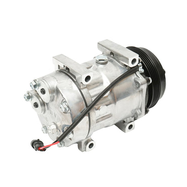 A/C climate compressor for New Holland, Case IH, Steyr OEM code 87709785, 87802912 Breckner Germany