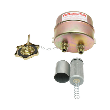 Hydraulic oil decanter filter, metal tank with built-in filter element, M20x1.5 reduction