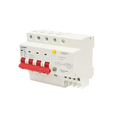 4P differential safety, 63A, 30mA Leader