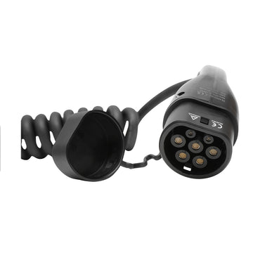 Coiled charging cable 380V, 5M, Type 2, for electric cars 22KW, 32A, three-phase IP55