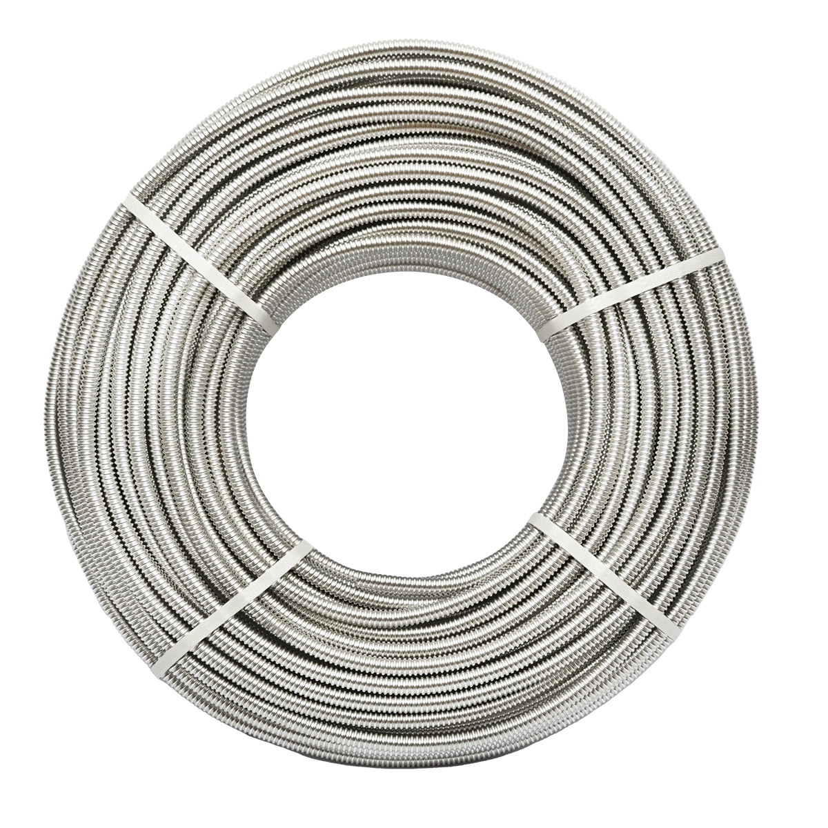 Roll of 100m flexible corrugated stainless steel pipe DN12 for residential solar installations