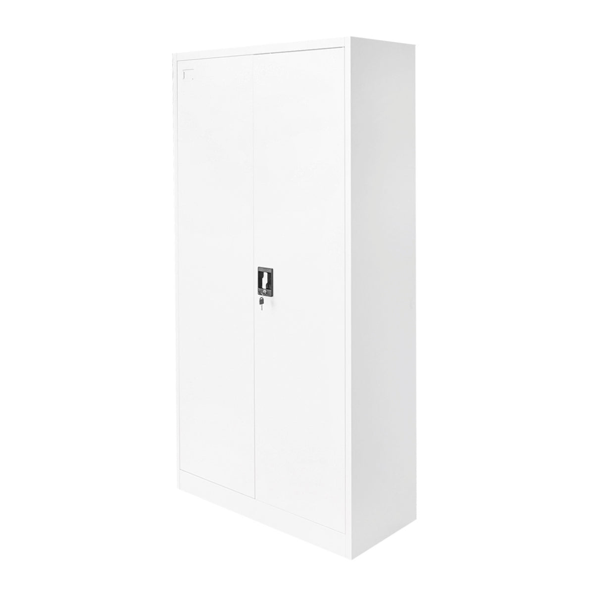 Metal storage cabinet 1800x900x400mm with 2 secure doors, 4 shelves, gray Breckner Germany