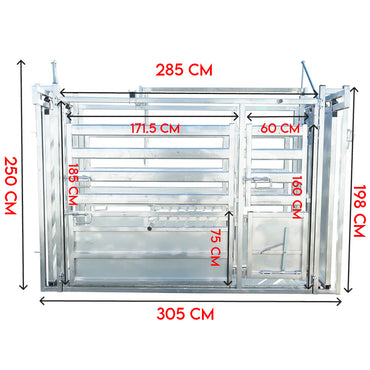 Contention stand, immobilization device for cattle with scale